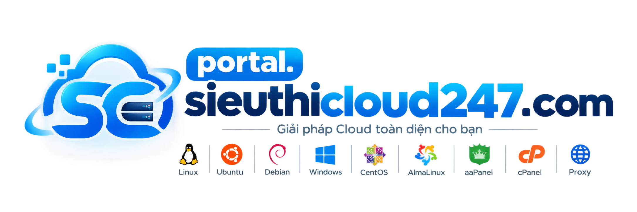 Logo sieuthicloud247.com &ndash; Cloud Server Chất Lượng Cao, Tốc Độ Vượt Trội